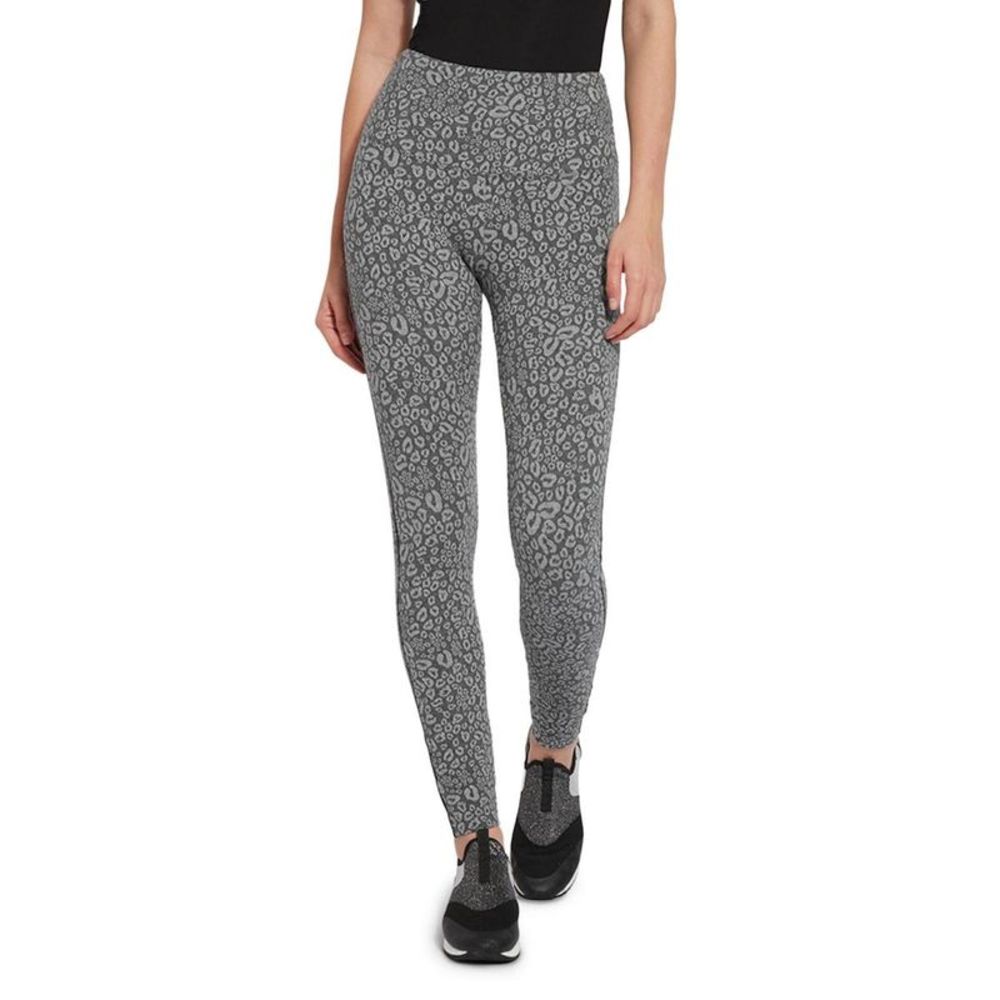 Lysse Womens Gray Animal Print Leggings